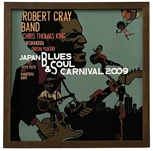 【久原大河 | LP盤サイズイラストポスター】DJAPAN BLUES & SOUL CARNIVAL 2009 Robert Cray, 他